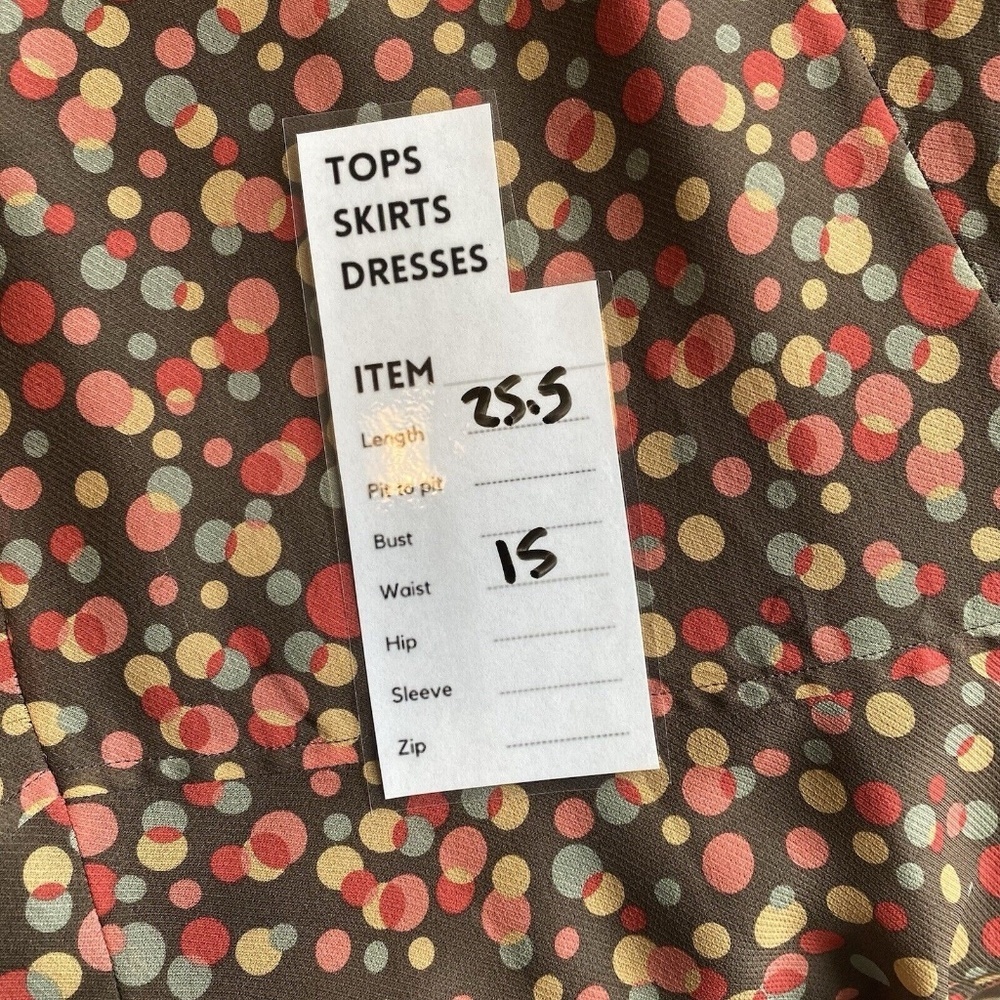valerie stevens petites 100% silk skirt Size 8P Polka Dots Y2K - Picture 13 of 13